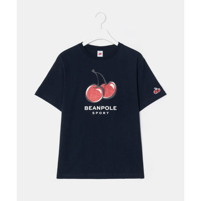 KIRSH x Beanpole Sport - Big Cherry Glitter T-shirt - Navy