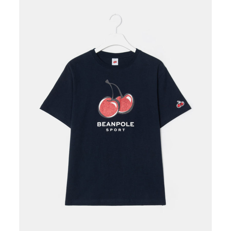KIRSH x Beanpole Sport - Big Cherry Glitter T-shirt - Navy