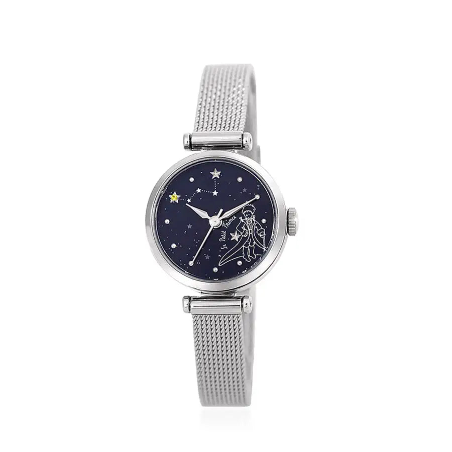 Le Petit Prince x OST - Blue Constellation Silver Mesh Watch - OST - Watches - Harumio