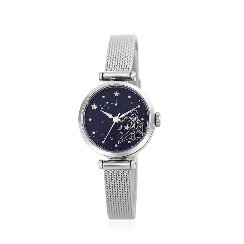 Le Petit Prince x OST - Blue Constellation Silver Mesh Watch