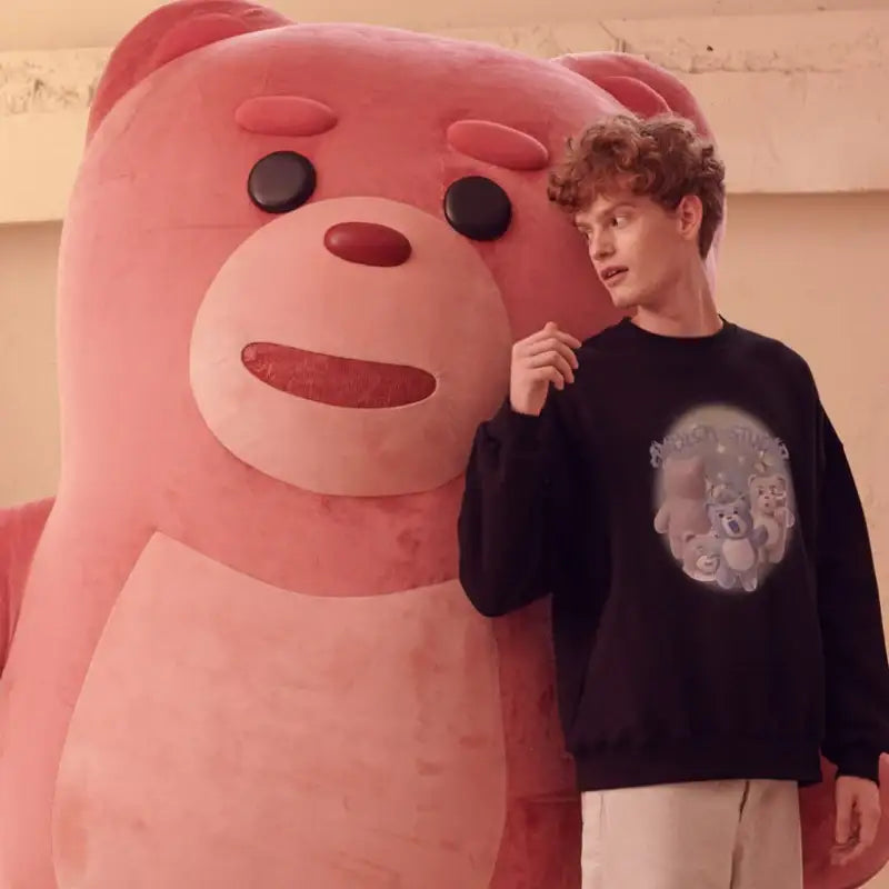 Bellygom x Ambler - Space Bellygom Unisex Overfit Sweatshirt - Bellygom x Ambler - Sweatshirt - Harumio