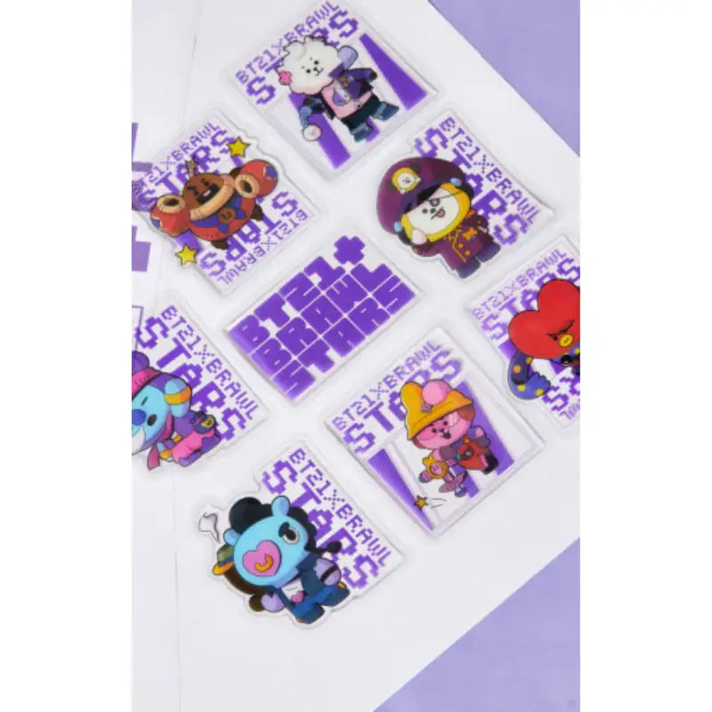BT21 x Brawl Stars - Epoxy Sticker Pack - BT21 - Stickers - Harumio