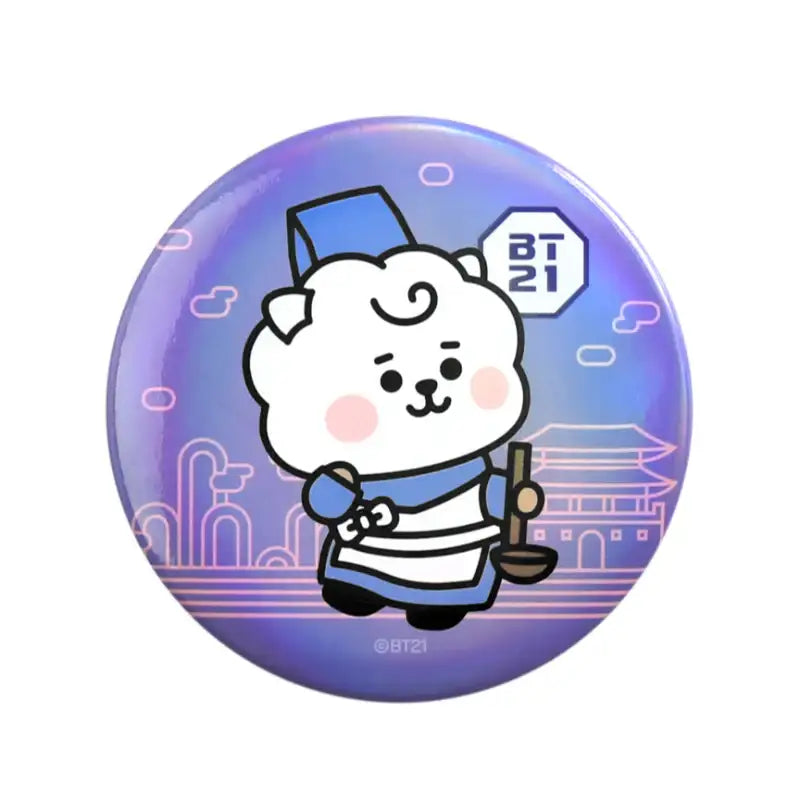 Monopoly x BT21 - Can Badge - Hanbok - Monopoly - Badges - Harumio