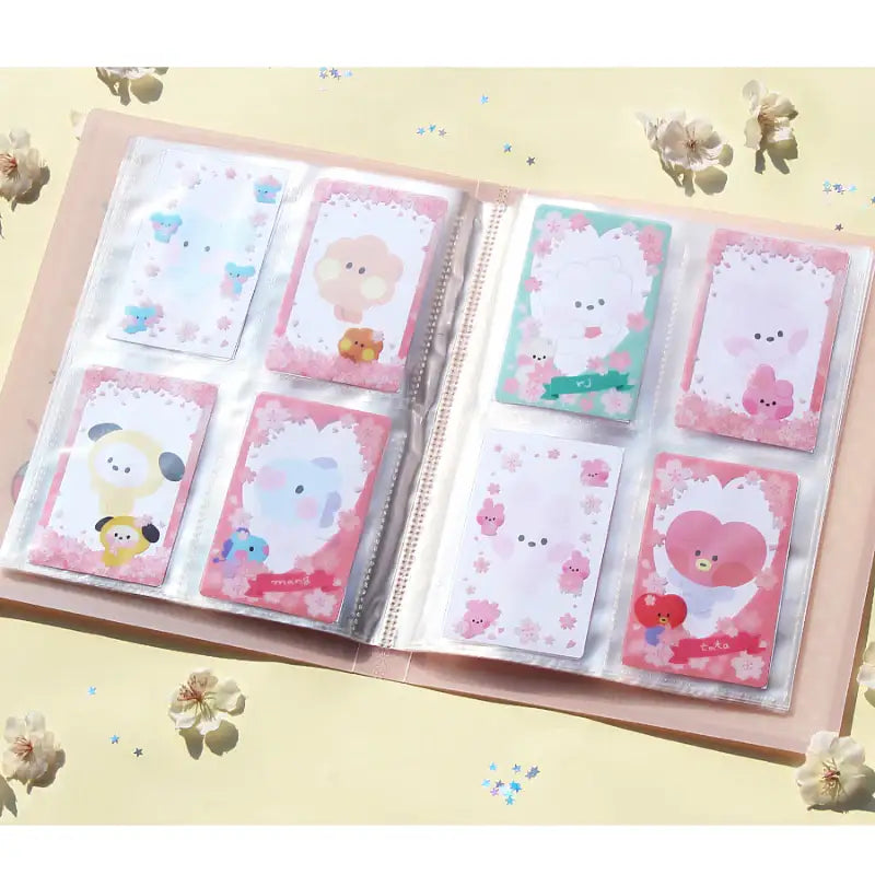 Monopoly x BT21 - Minini Photo Card Frame - Cherry Blossom - Monopoly - Photo Card Frame - Harumio