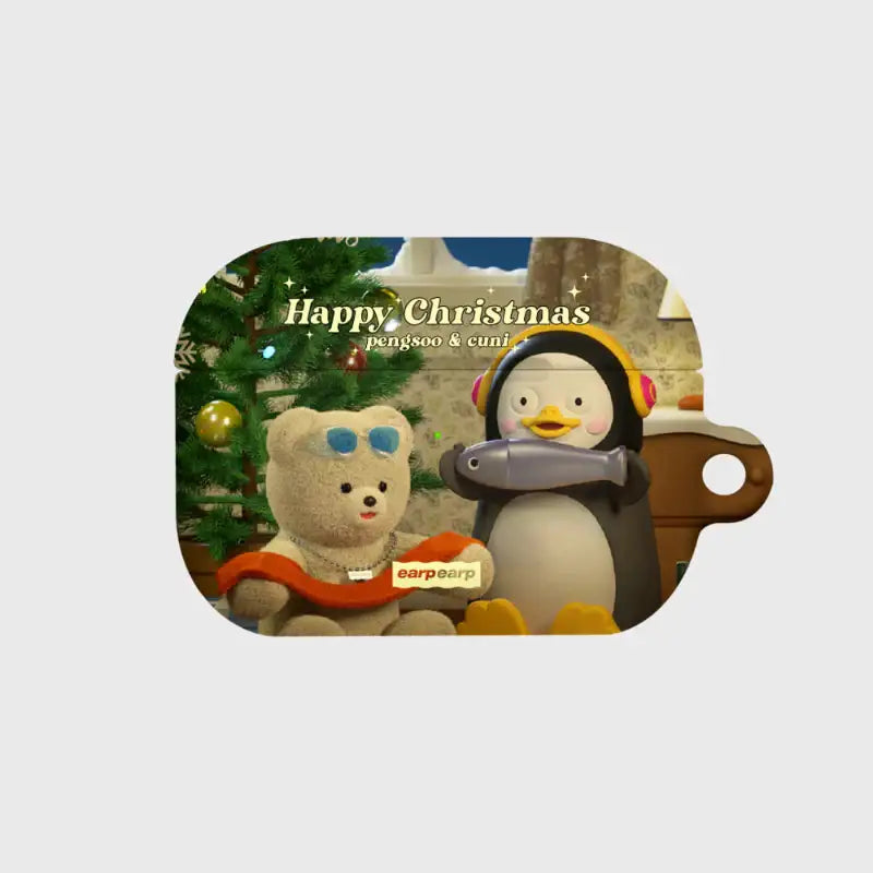 Earpearp x Pengsoo - Christmas Present AirPods Hard Case (Brown) - Earpearp x Pengsoo - AirPods Case - Harumio