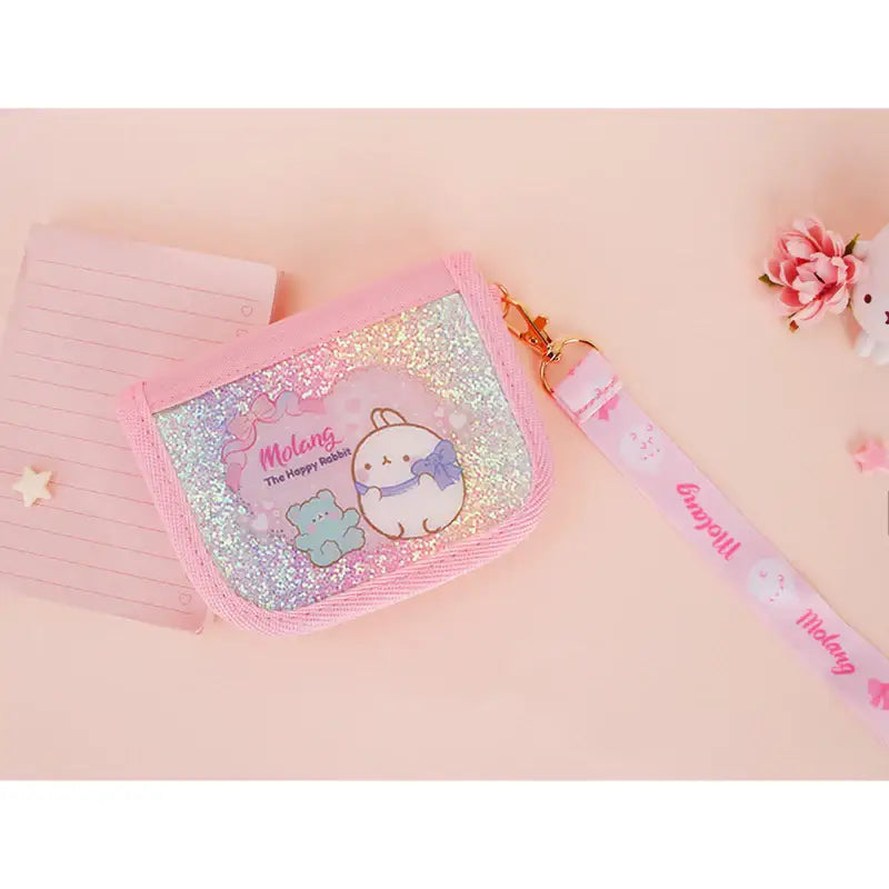 Molang - Rainbow Necklace Wallet - Molang - Wallet - Harumio