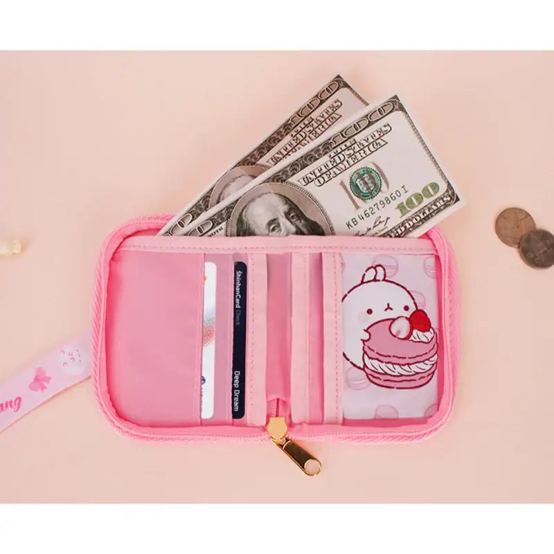 Molang - Rainbow Necklace Wallet - Molang - Wallet - Harumio