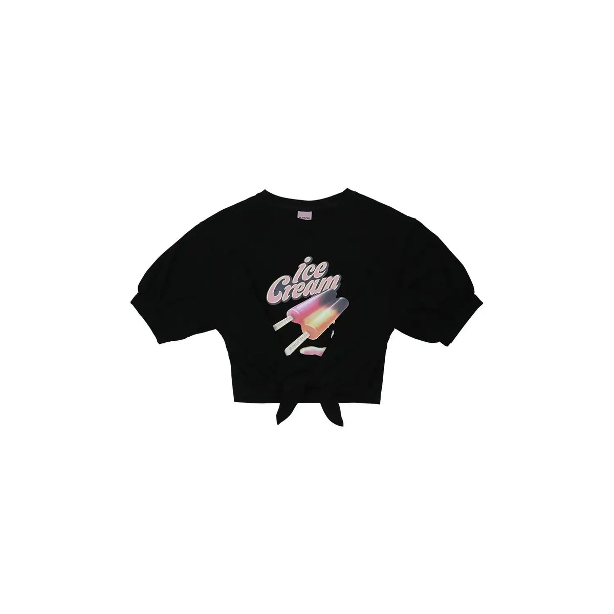 BlackPink - Ice Cream Tie Up T-Shirt - BlackPink - Accessories - Harumio