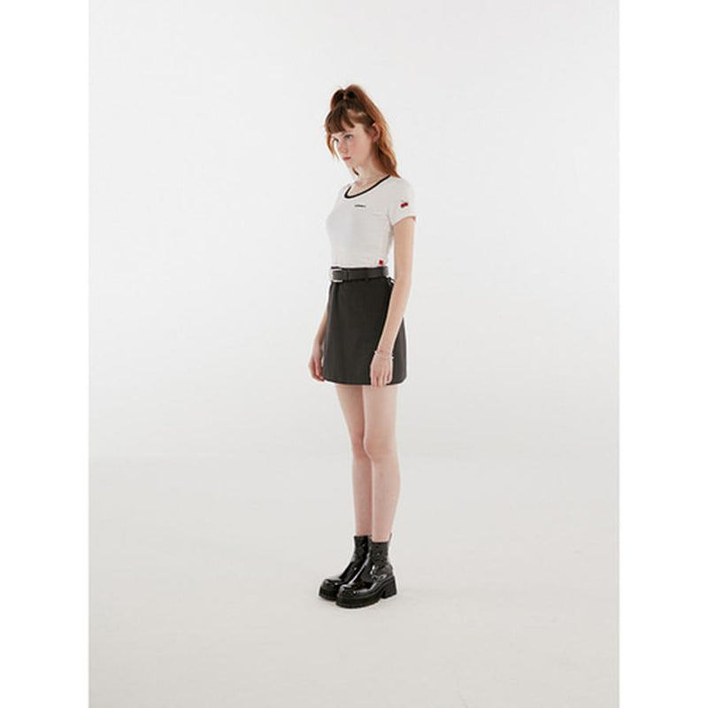 Kirsh - U-Neck T-Shirt - White