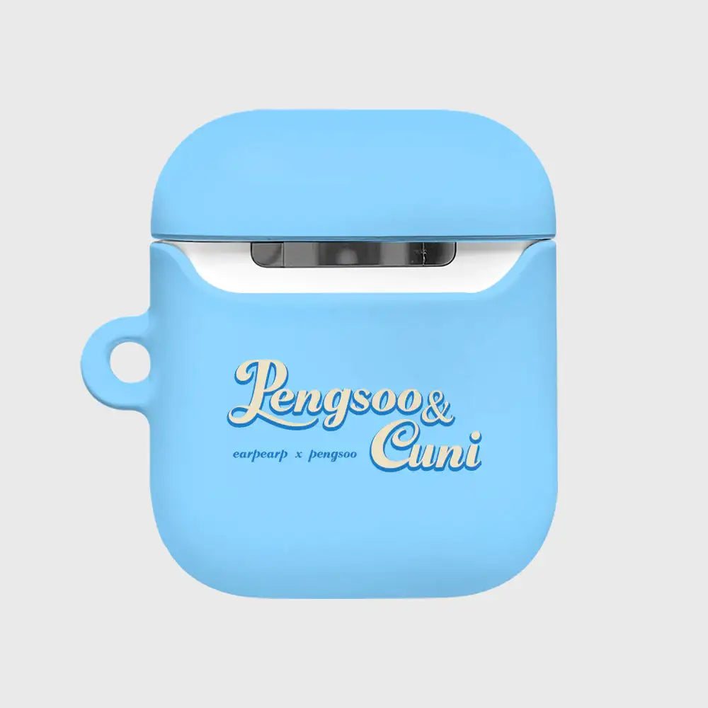 Earpearp x Pengsoo - Coffee and Donut AirPods Hard Case (Sky Blue) - Earpearp x Pengsoo - AirPods Case - Harumio