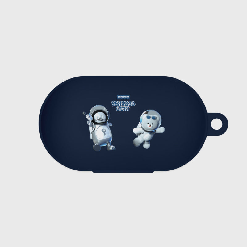 Earpearp x Pengsoo - Space Friends Buds Color Jelly Case (Navy)