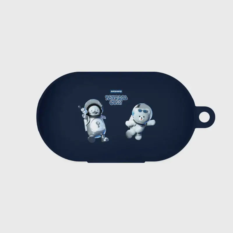 Earpearp x Pengsoo - Space Friends Buds Color Jelly Case (Navy) - Earpearp x Pengsoo - Buds Case - Harumio