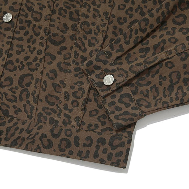 Kirsh - Denim Trucker Jacket - Leopard