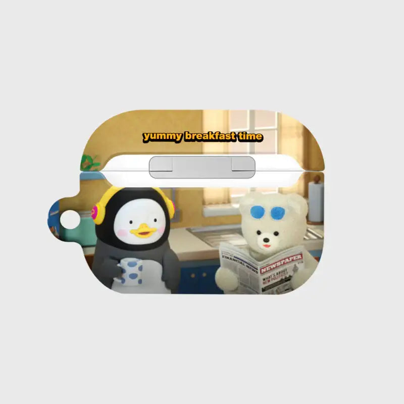 Earpearp x Pengsoo - Breakfast Time AirPods Hard Case (Beige) - Earpearp x Pengsoo - AirPods Case - Harumio
