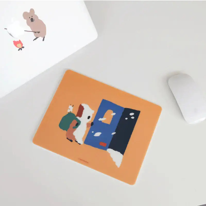 Dinotaeng - Quokka's Winter Troubles Mousepad - Dinotaeng - Mouse Pads - Harumio