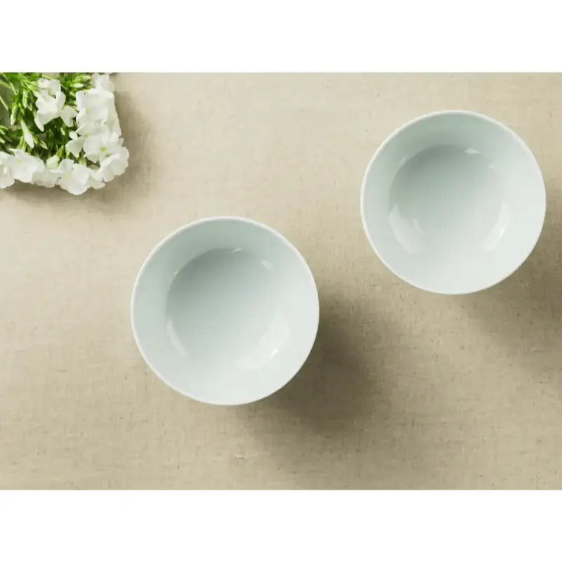 Chaora - White Porcelain High Heel Bowl - Chaora - Tableware - Harumio