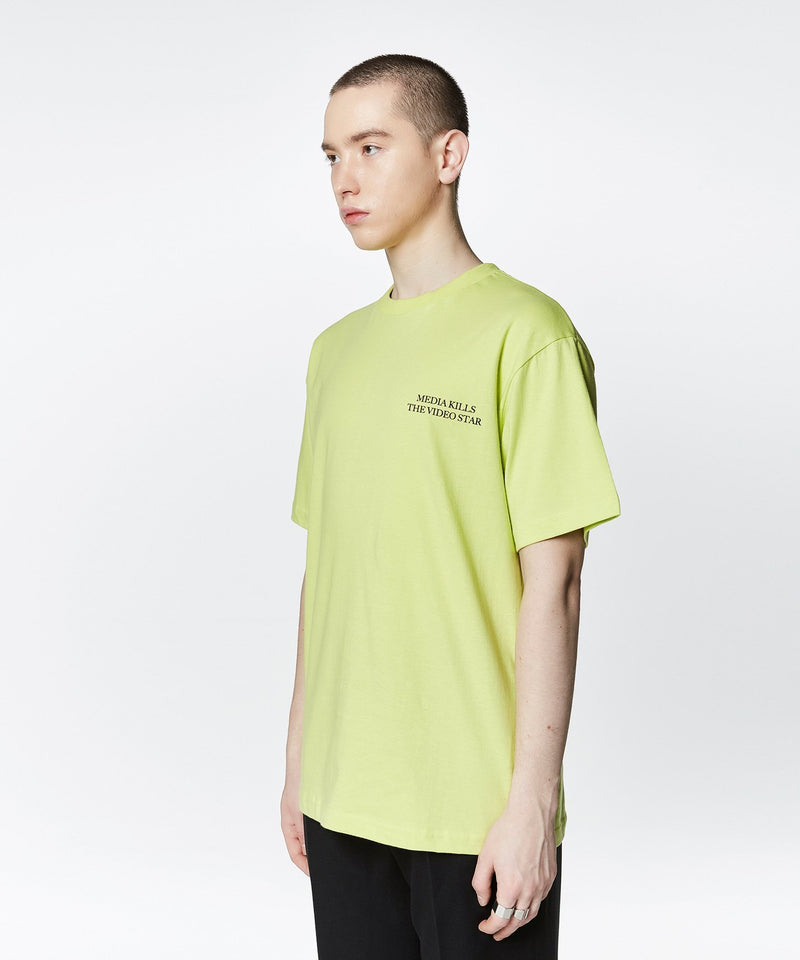 Sleazy Corner - CH-02 Media T-shirt - Yellow Green