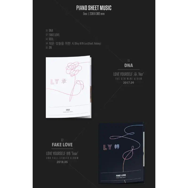 BTS - Piano Sheet Music <BTS Anthology 1,2,3,4> - BTS - Music - Harumio