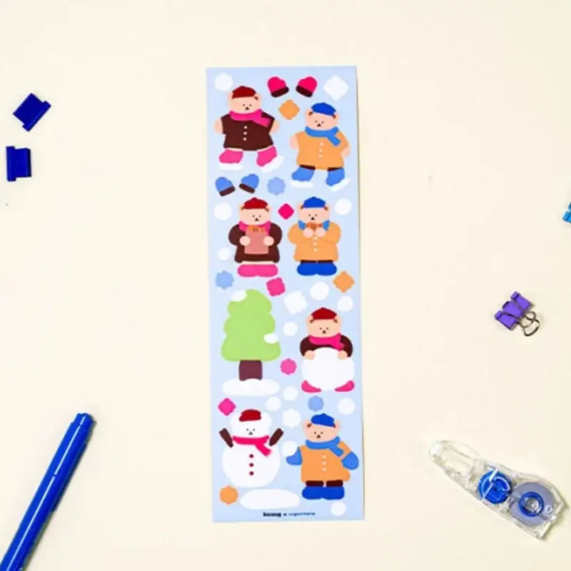 Big Issue x Lagomihome - Pencil Case & Big Bear Stickers Set - Big Issue Korea - Pencil Case - Harumio