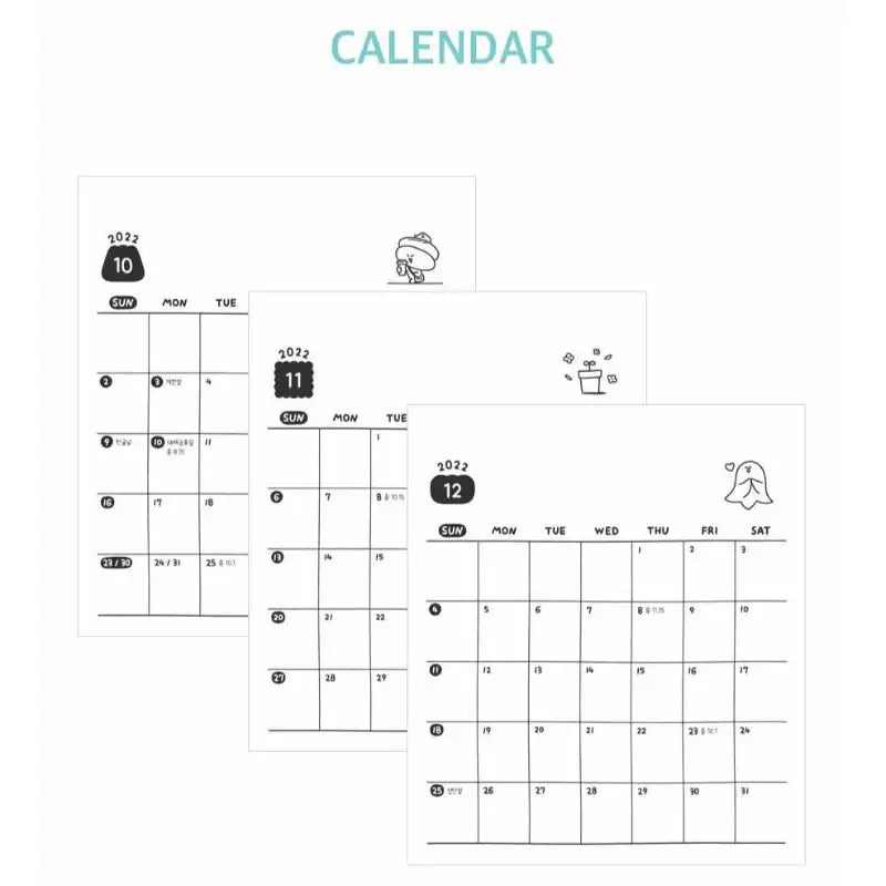 Indigo - 2023 Toasty Cheer Up Desk Calendar - INDIGO - Calendar - Harumio
