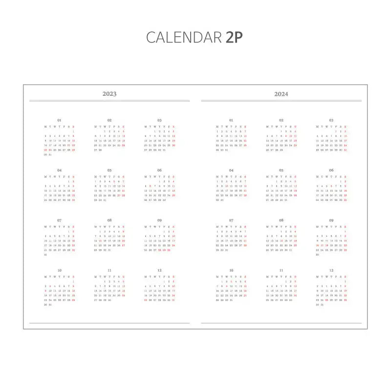 O-Check - 2023 Mon Journal Weekly Diary - O-Check - Diary - Harumio