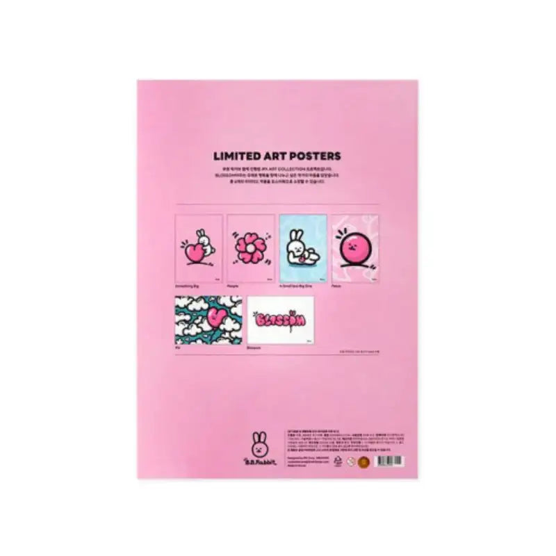 Line Friends - Buwon B.B.Rabbit Poster Book Set - Line Friends - Book - Harumio