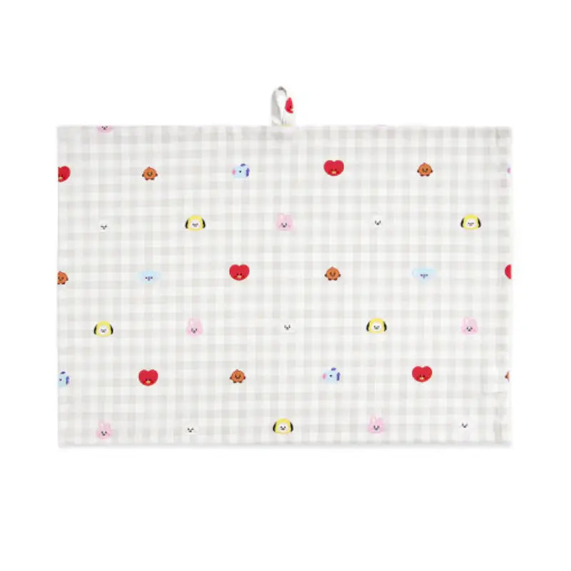 NARA HOME DECO X BT21 - Check Kitchen Cloth - NARA HOME DECO - Kitchen Cloth - Harumio