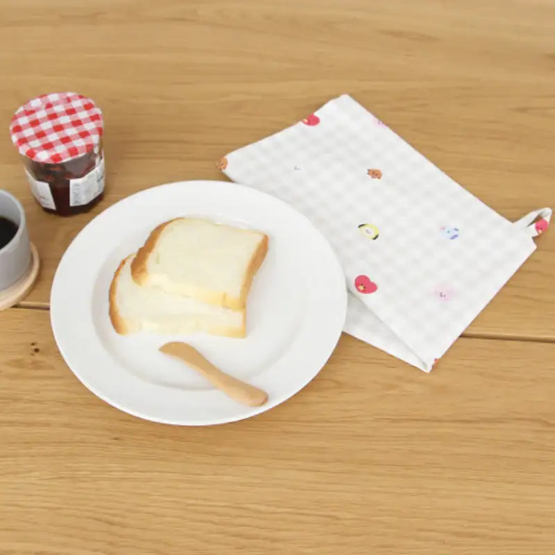 NARA HOME DECO X BT21 - Check Kitchen Cloth - NARA HOME DECO - Kitchen Cloth - Harumio