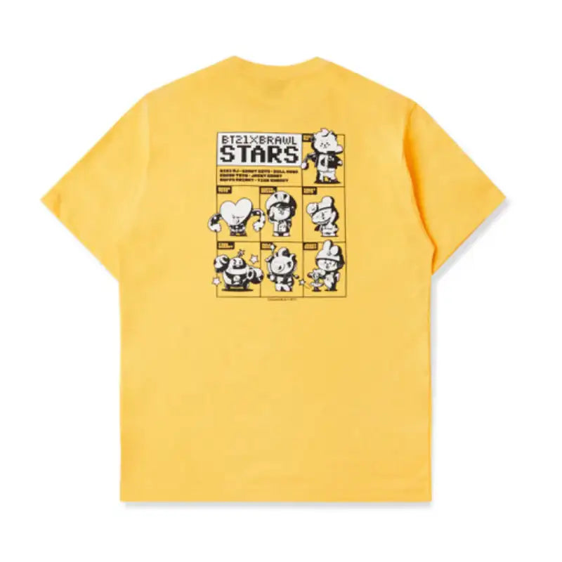 BT21 x Brawl Stars - Short Sleeve T-Shirt - LINE FRIENDS - Clothing - Harumio