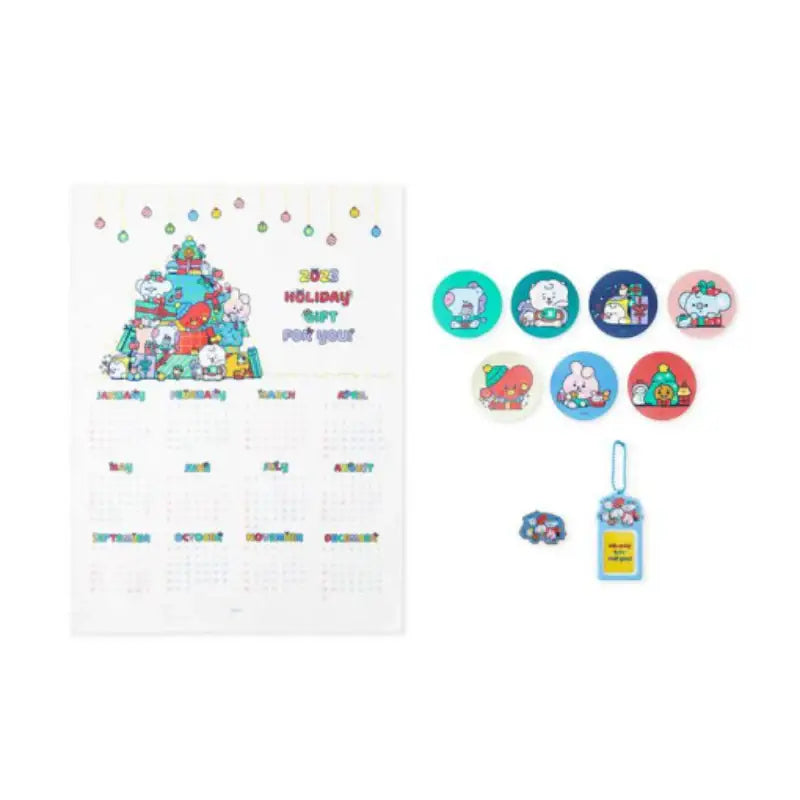 The Body Shop X BT21 - 2022 Holiday Advent Calendar - BT21 - Calender - Harumio