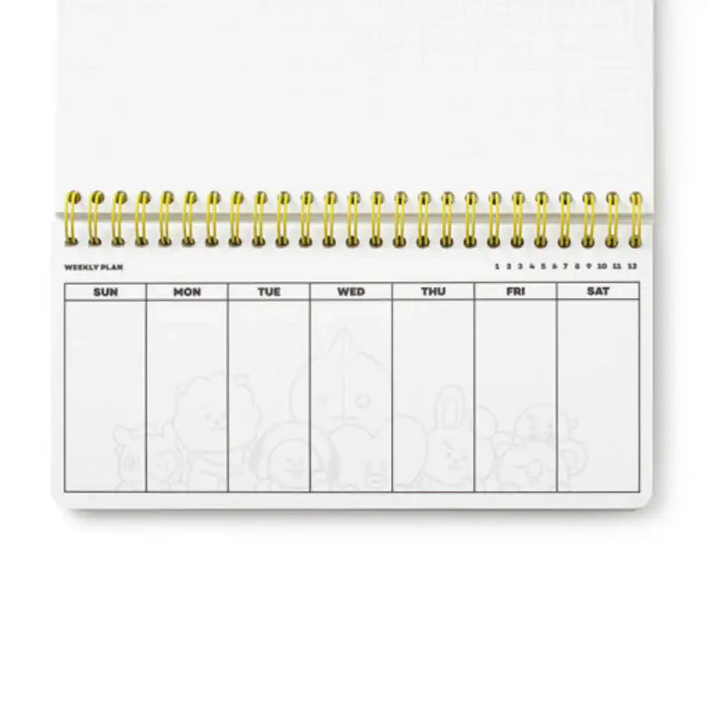 BT21 - Weekly Planner - LINE FRIENDS - Planner - Harumio