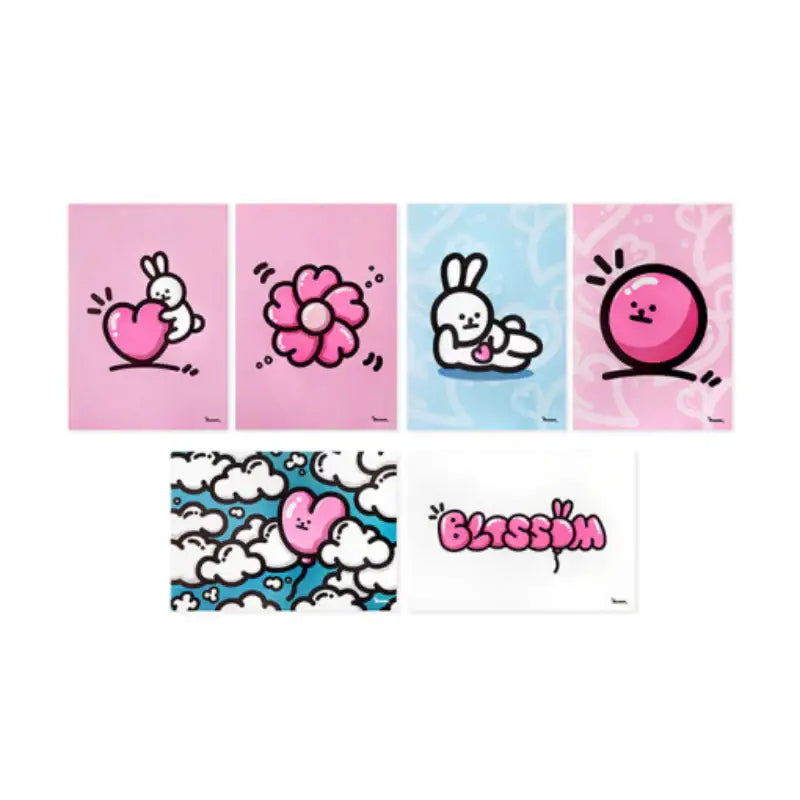 Line Friends - Buwon B.B.Rabbit Poster Book Set - Line Friends - Book - Harumio