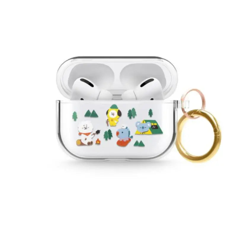 BT21 - AirPods And AirPods Pro Clear Case - LINE FRIENDS - AirPods Case - Harumio