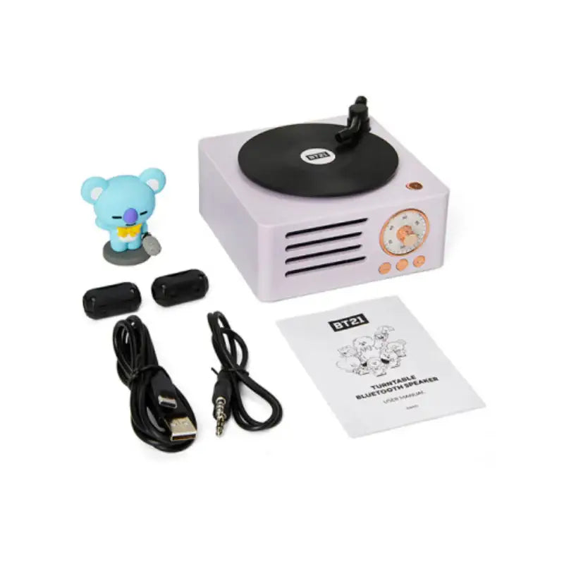 BT21 - Turntable Bluetooth Speaker - LINE FRIENDS - Home & Living, Accessories - Harumio