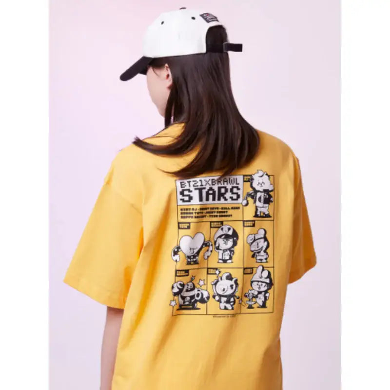 BT21 x Brawl Stars - Short Sleeve T-Shirt - LINE FRIENDS - Clothing - Harumio