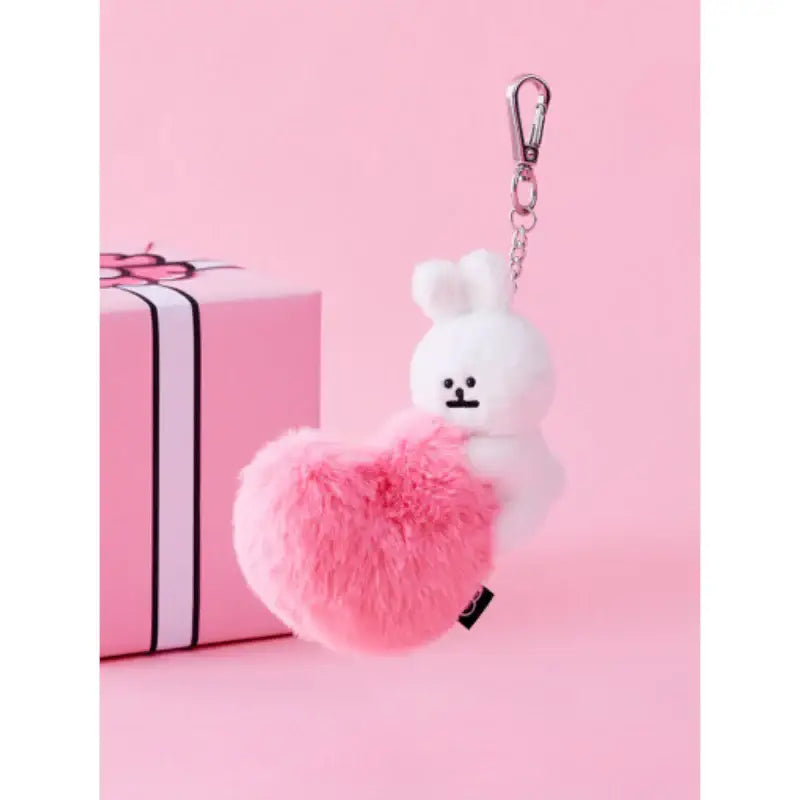 Line Friends - Buwon B.B.Rabbit Doll Bag Charm Keyring - Line Friends - Keyrings - Harumio