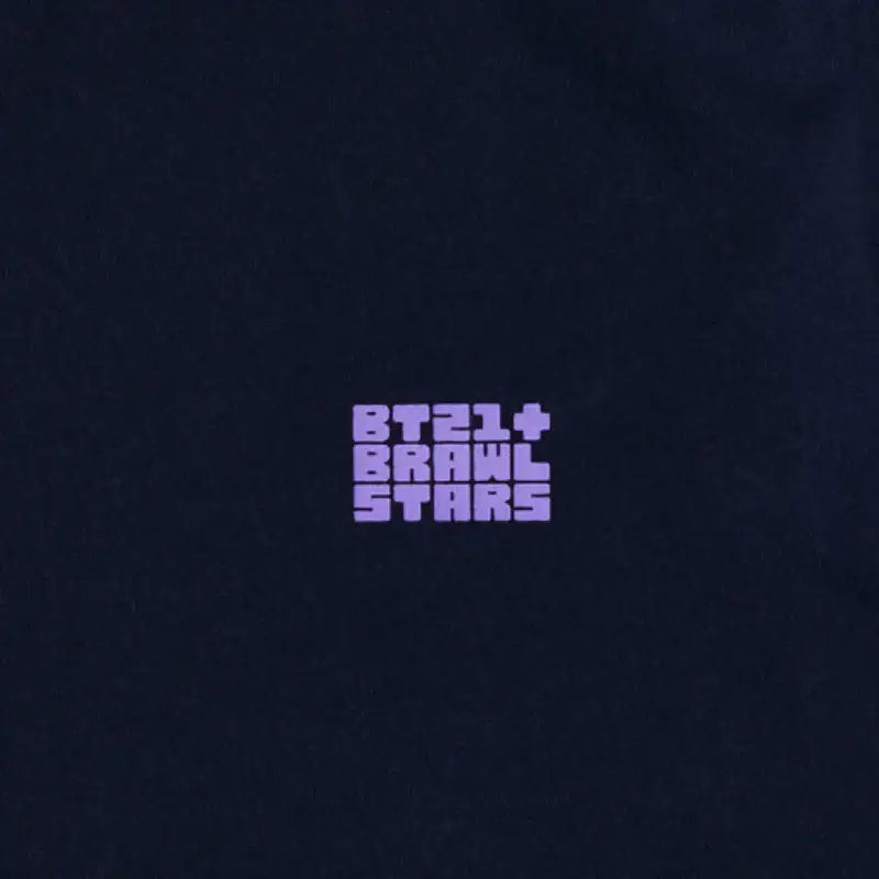 BT21 x Brawl Stars - Navy Short Sleeve T-shirt - LINE FRIENDS - Clothing - Harumio