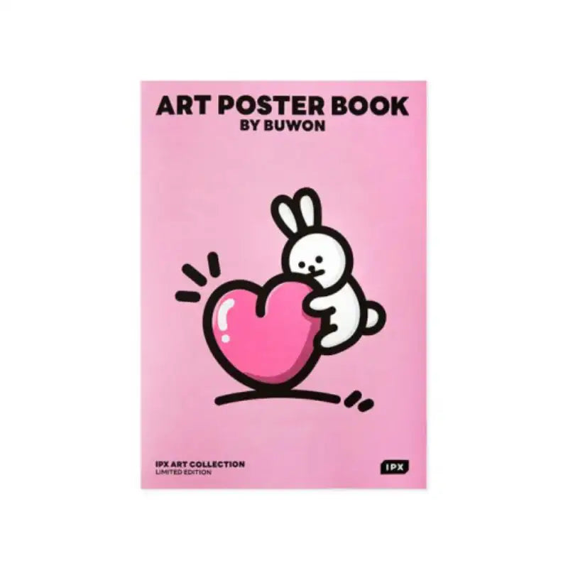 Line Friends - Buwon B.B.Rabbit Poster Book Set - Line Friends - Book - Harumio