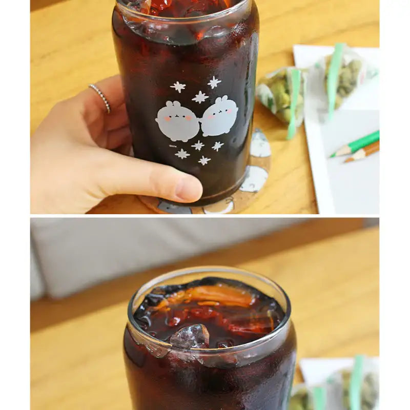 Molang - Can-Shaped Glass Cup - Molang - Glass Cup - Harumio