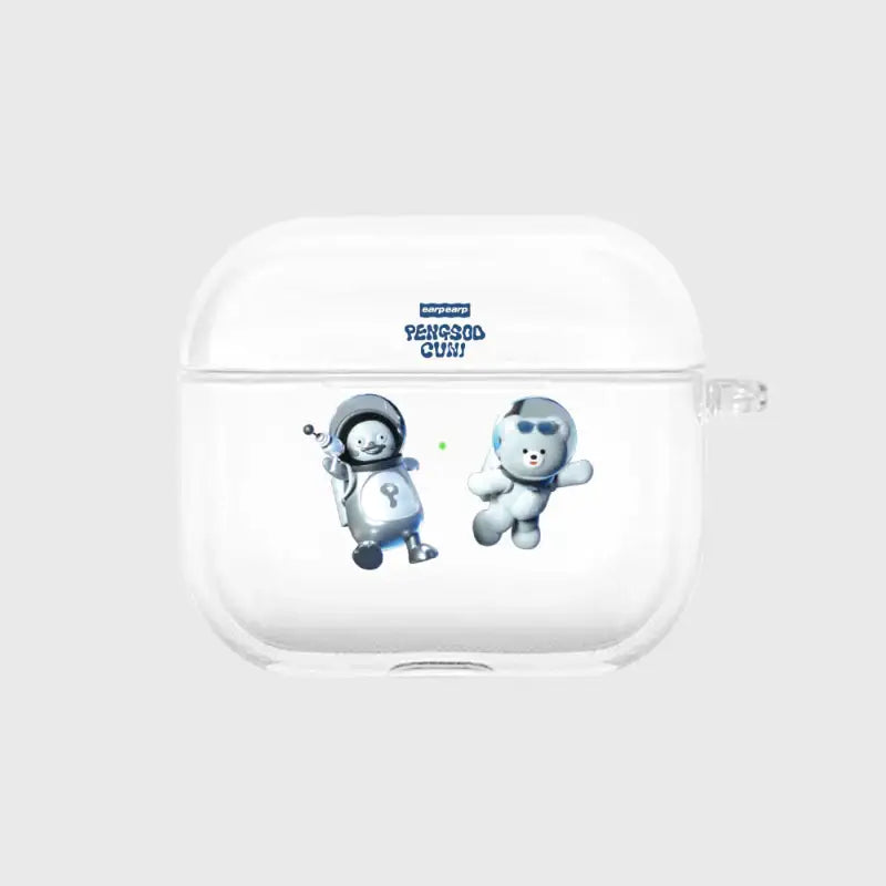 Earpearp x Pengsoo - Space Friends AirPods Pro & AirPods 3 Clear Hard Case - Earpearp x Pengsoo - AirPods Case - Harumio
