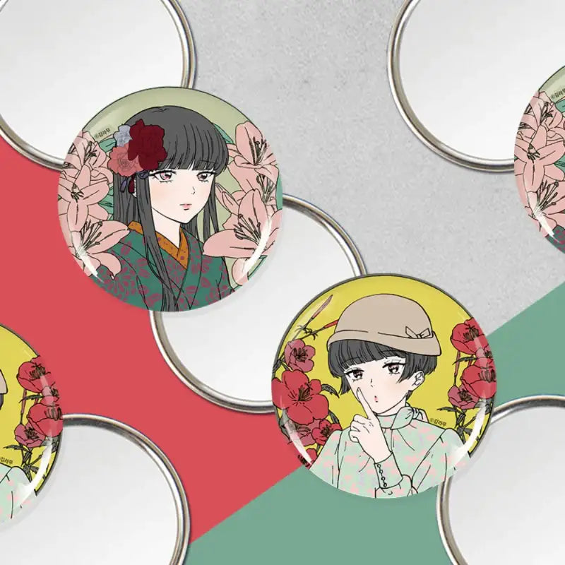 Nocturne in the Capital City - Round Pin Mirror - Webtoon Shop - Mirror - Harumio