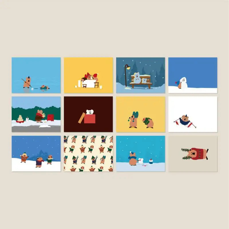 Dinotaeng - How to Melt Winter Postcard Set - Dinotaeng - Postcard - Harumio