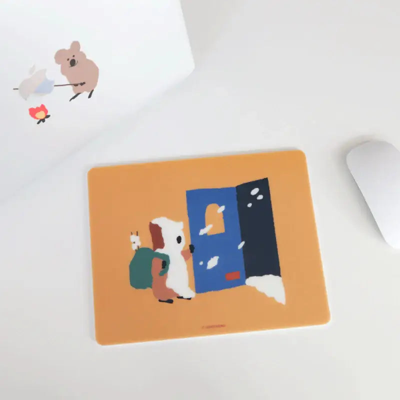 Dinotaeng - Quokka's Winter Troubles Mousepad - Dinotaeng - Mouse Pads - Harumio