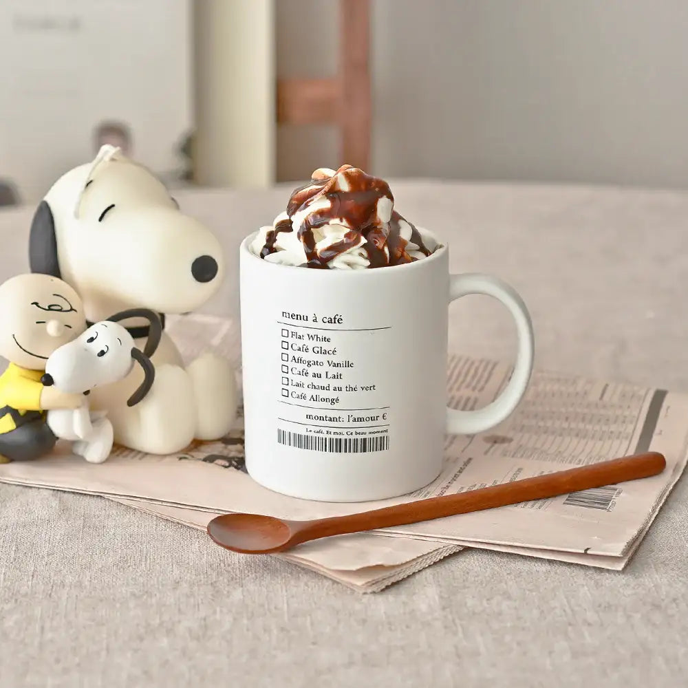 August8th - Menu A Cafe Mug (350ml) - August8th - Accessories - Harumio