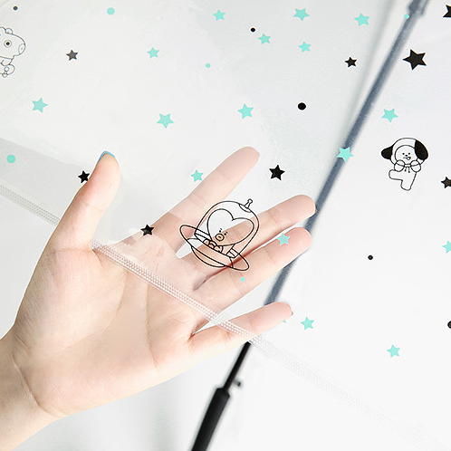 BT21 x Monopoly - Transparent Star Automatic Long Umbrella