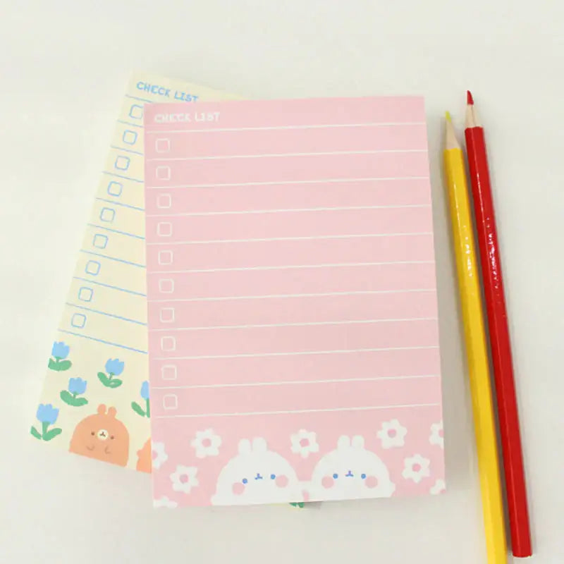 Molang - Flower Checklist - Molang - Memo Pads - Harumio