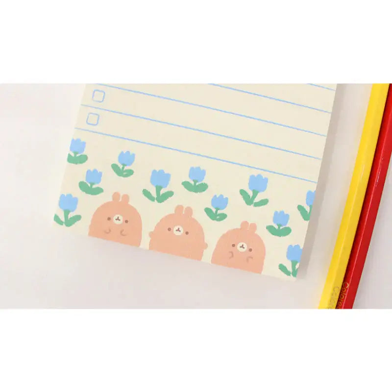 Molang - Flower Checklist - Molang - Memo Pads - Harumio