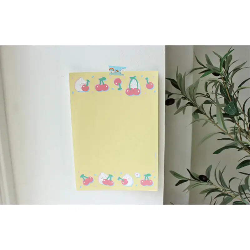 Molang - Fresh Cherry Memo Pad - Molang - Memo Pads - Harumio