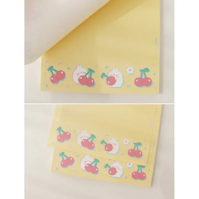 Molang - Fresh Cherry Memo Pad - Molang - Memo Pads - Harumio