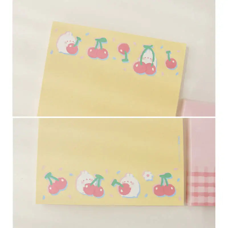 Molang - Fresh Cherry Memo Pad - Molang - Memo Pads - Harumio